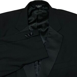 Jos A Bank Black Tuxedo Jacket Shawl Collar Single Button 100% Wool Men's 48R